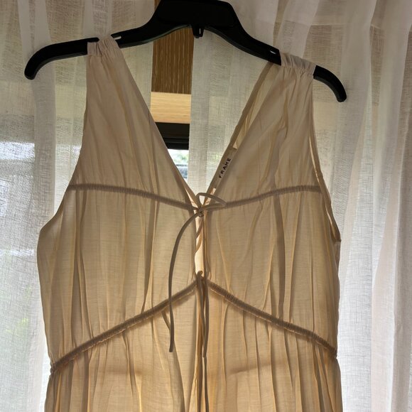 Frame | Cinched Crinkle Midi Dress - Picture 2 of 7